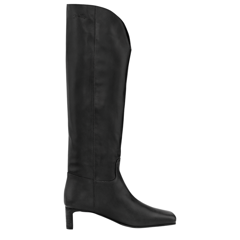 Stivali col tacco La Cavali&egrave;re , Pelle - Nero  - View 1 of  4