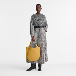 Le Foulonné XL Tote bag , Nutmeg - Leather