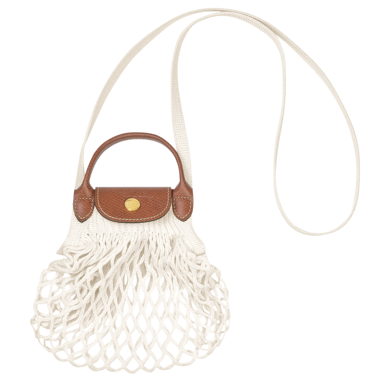 LONGCHAMP LE PLLIAGE EXTRA SMALL FILET KNIT SHOULDER BAG