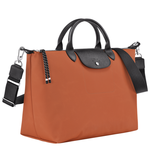 Le Pliage Energy XL Handbag , Sienna - Recycled canvas - View 3 of 6