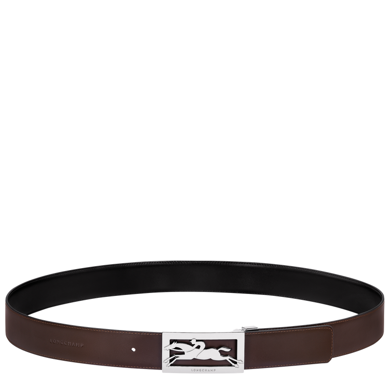 Delta Box Men's belt , Black/Mocha - Leather  - View 3 of  5