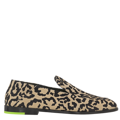 Loafer Au Sultan , Leder - Beige/Schwarz