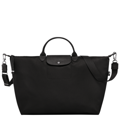 Le Pliage Energy 旅行袋 L , 黑色 - 再生帆布