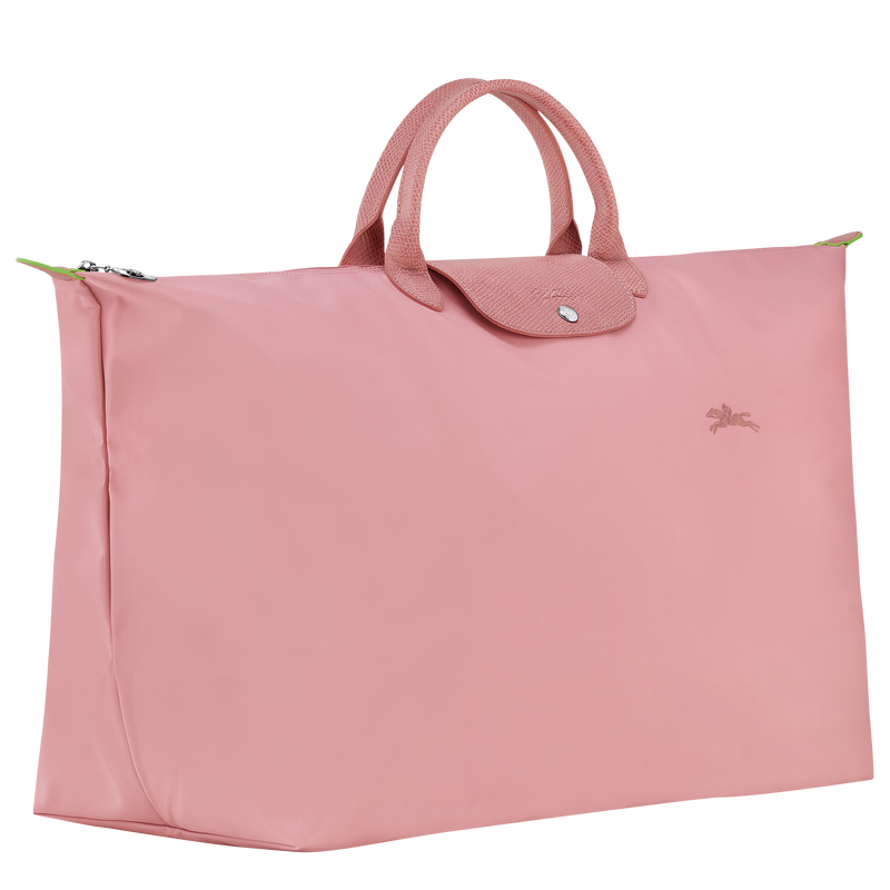 Le Pliage Green M Travel bag , Petal Pink - Recycled canvas  - View 2 of  5