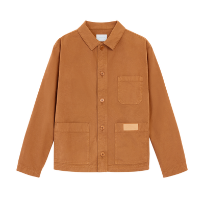Jacket , Caramel - Overdyed cotton