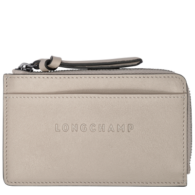 Longchamp 3D Card holder , Clay - Leather