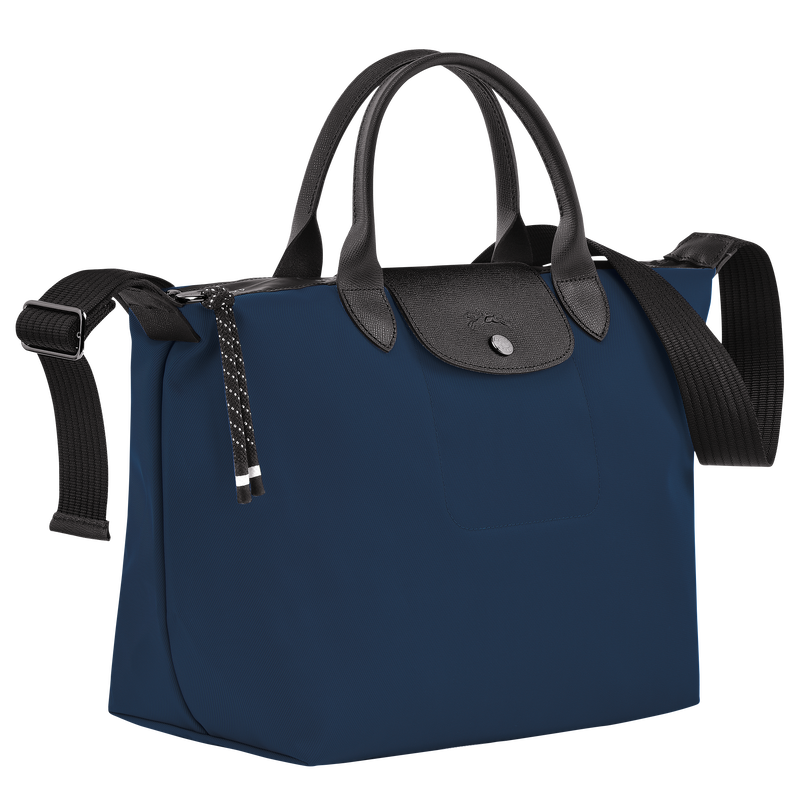 Le Pliage Energy L Handbag , Navy - Recycled canvas  - View 3 of  5