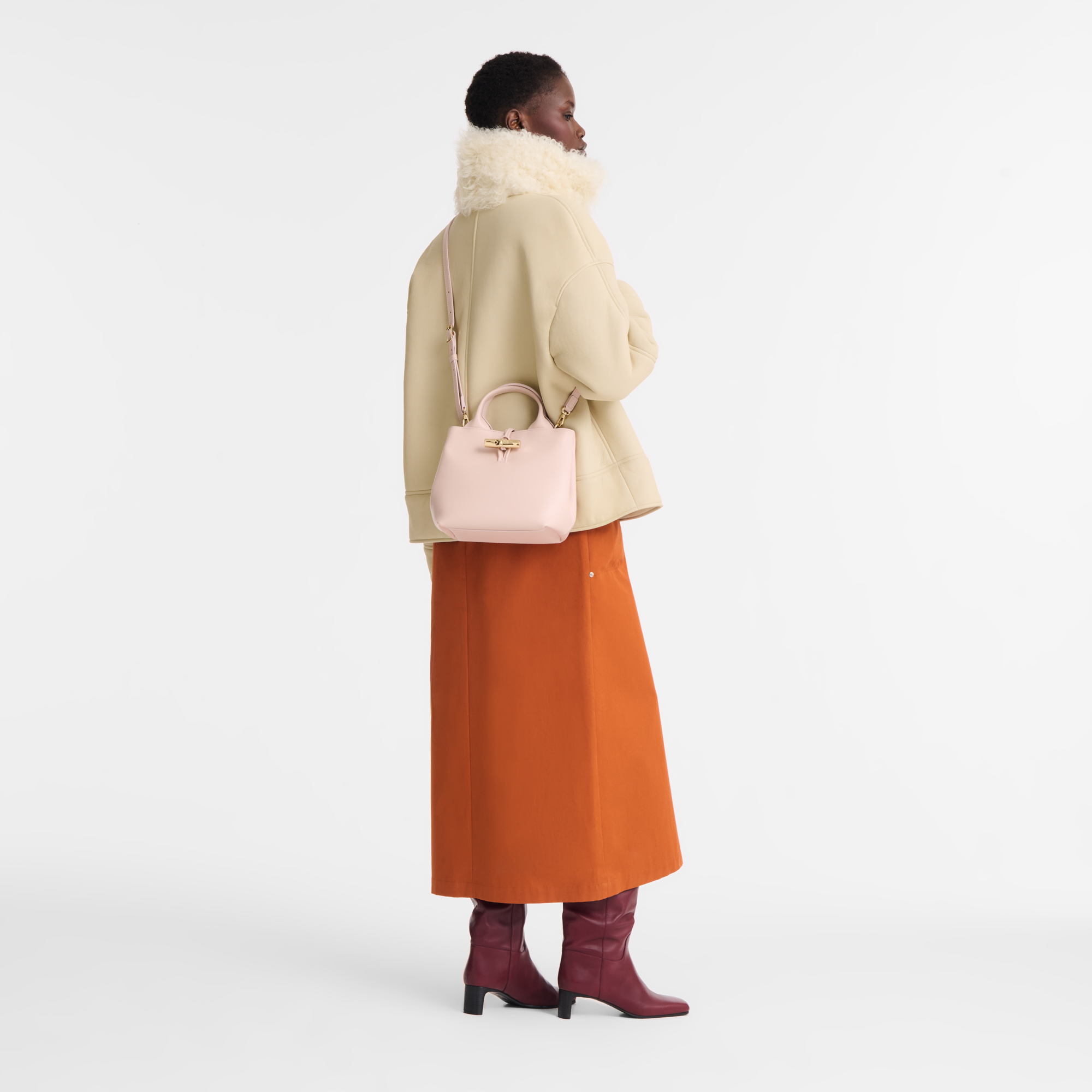 Le Roseau Handbag S, Petal Pink