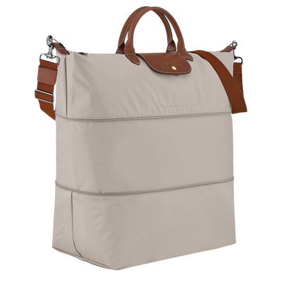 Le Pliage Original Travel bag expandable , Pebble - Recycled canvas