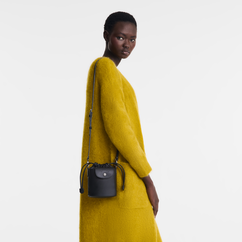 Sac seau XS Le Pliage Xtra , Cuir - Noir  - Vue 2 de 6