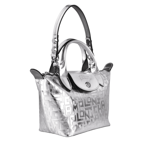Mini top-handle bag, Silver View 2 of Mini top-handle bag, Silver, hi-res