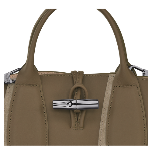 Roseau Shadow Top handle bag S, Taupe