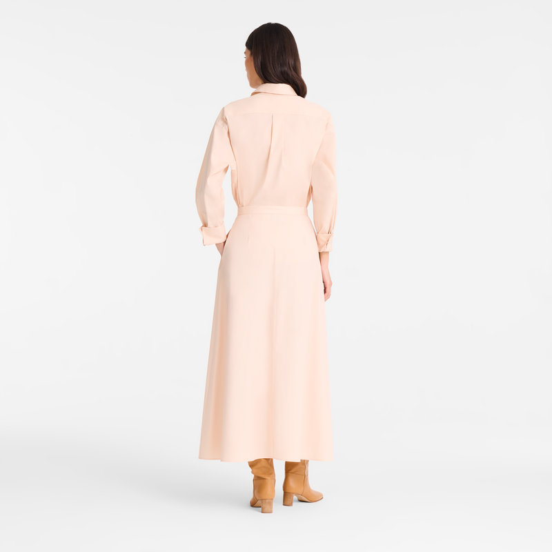 Midirock , Baumwoll-Popeline - Creme  - Ansicht 3 von 5