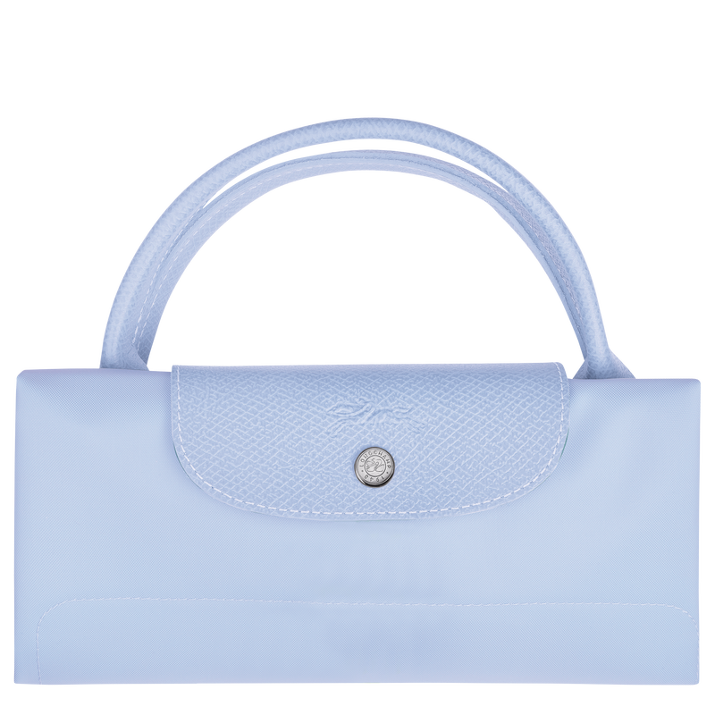 Le Pliage Green S Travel bag , Sky Blue - Recycled canvas  - View 4 of 4