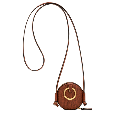 &Eacute;pure Coin purse with cord, Brown