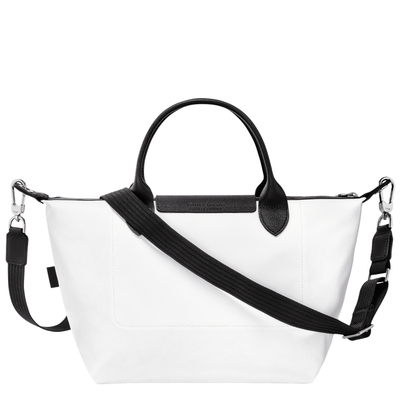 Handtasche S Le Pliage Energy , Recyceltes Canvas - Weiss  - Ansicht 4 von 6