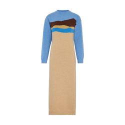 Vestido , Malha - Bege