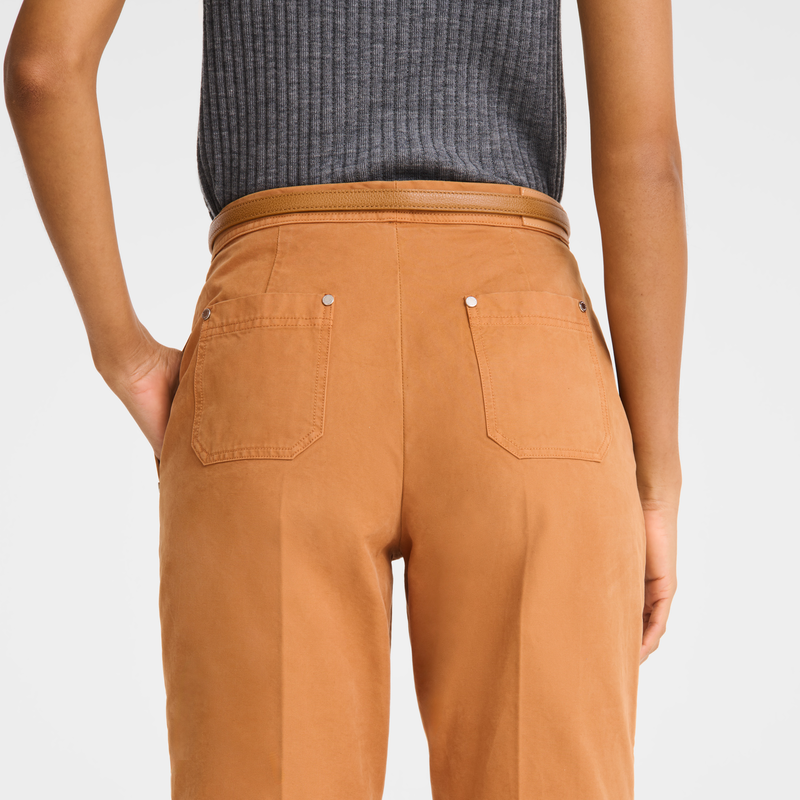Trousers , Caramel - Overdyed cotton  - View 4 of  4