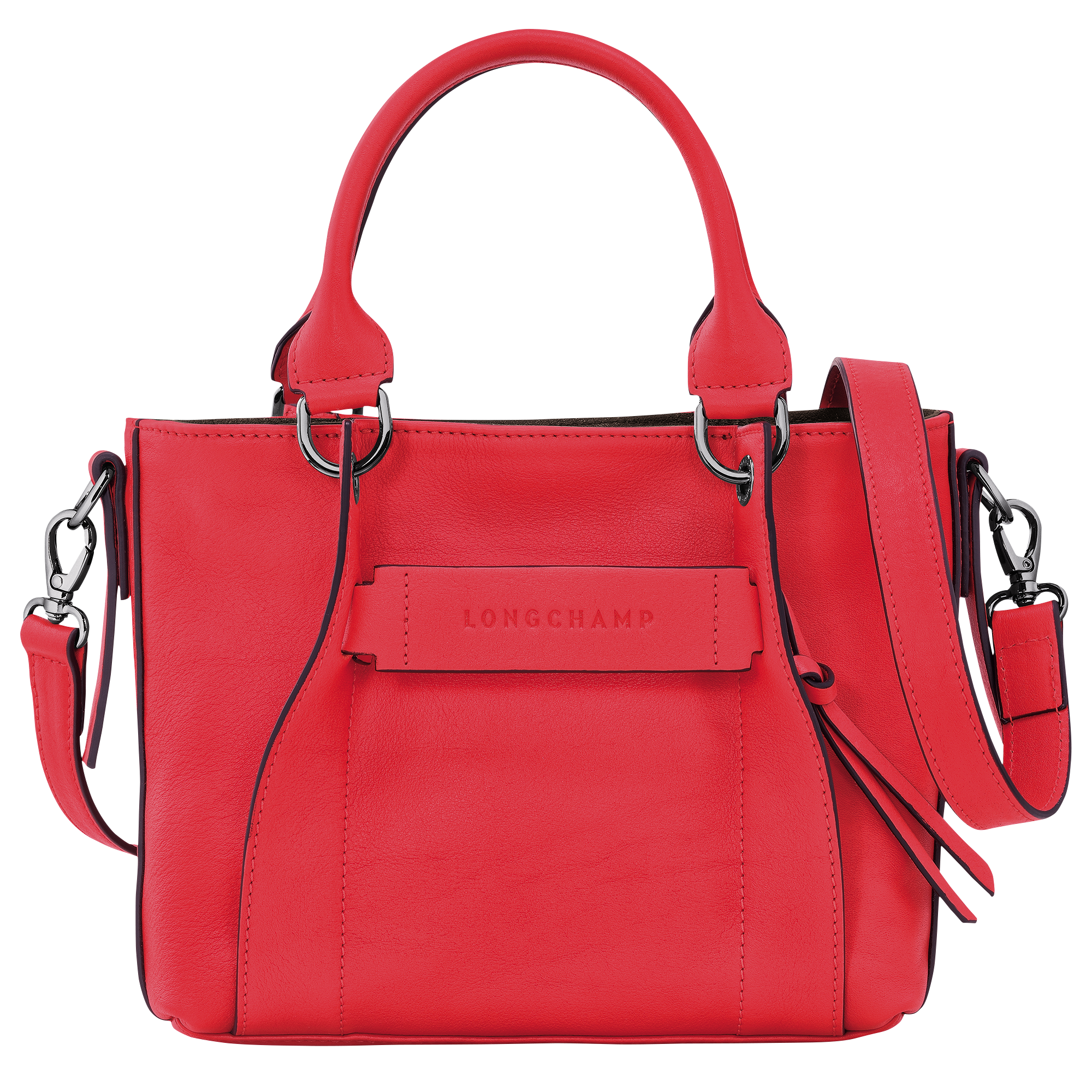 Longchamp 3D 手提包 S, 紅色