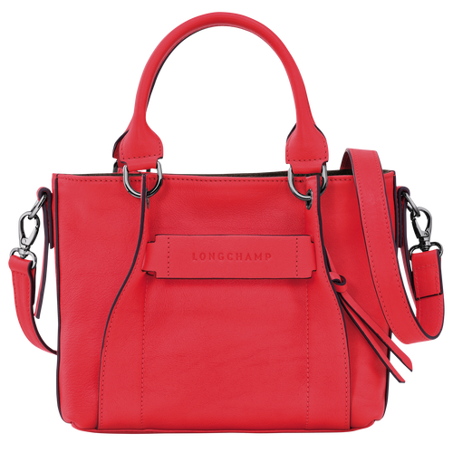Longchamp 3D 手提包 S , 紅色 - 皮革 - 查看 1 4