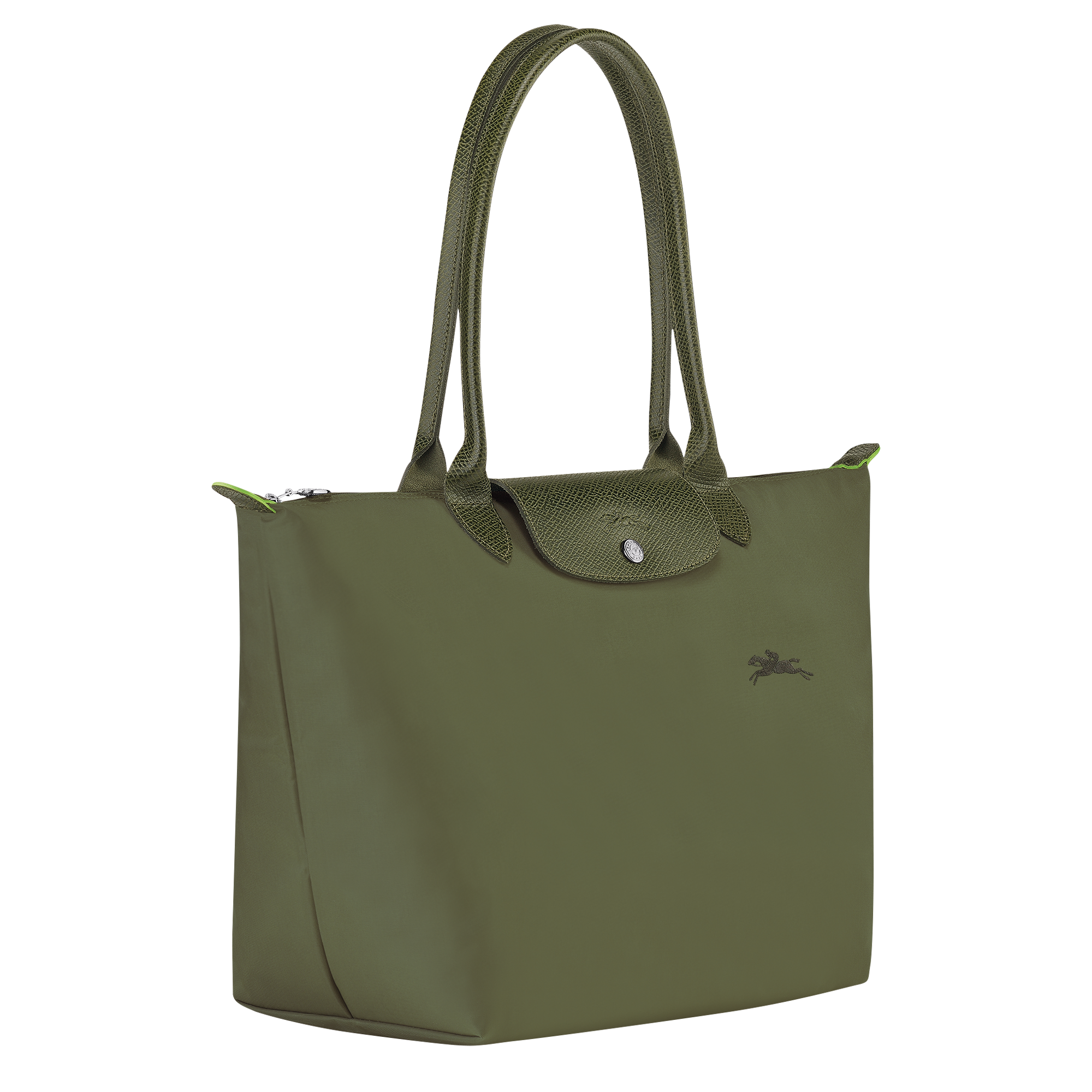 Le Pliage Green L Tote bag Forest - Recycled canvas (L1899919479)