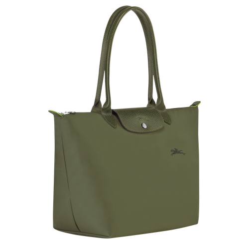 Longchamp Women's Small Le Pliage Green Top Handle Bag - Forest