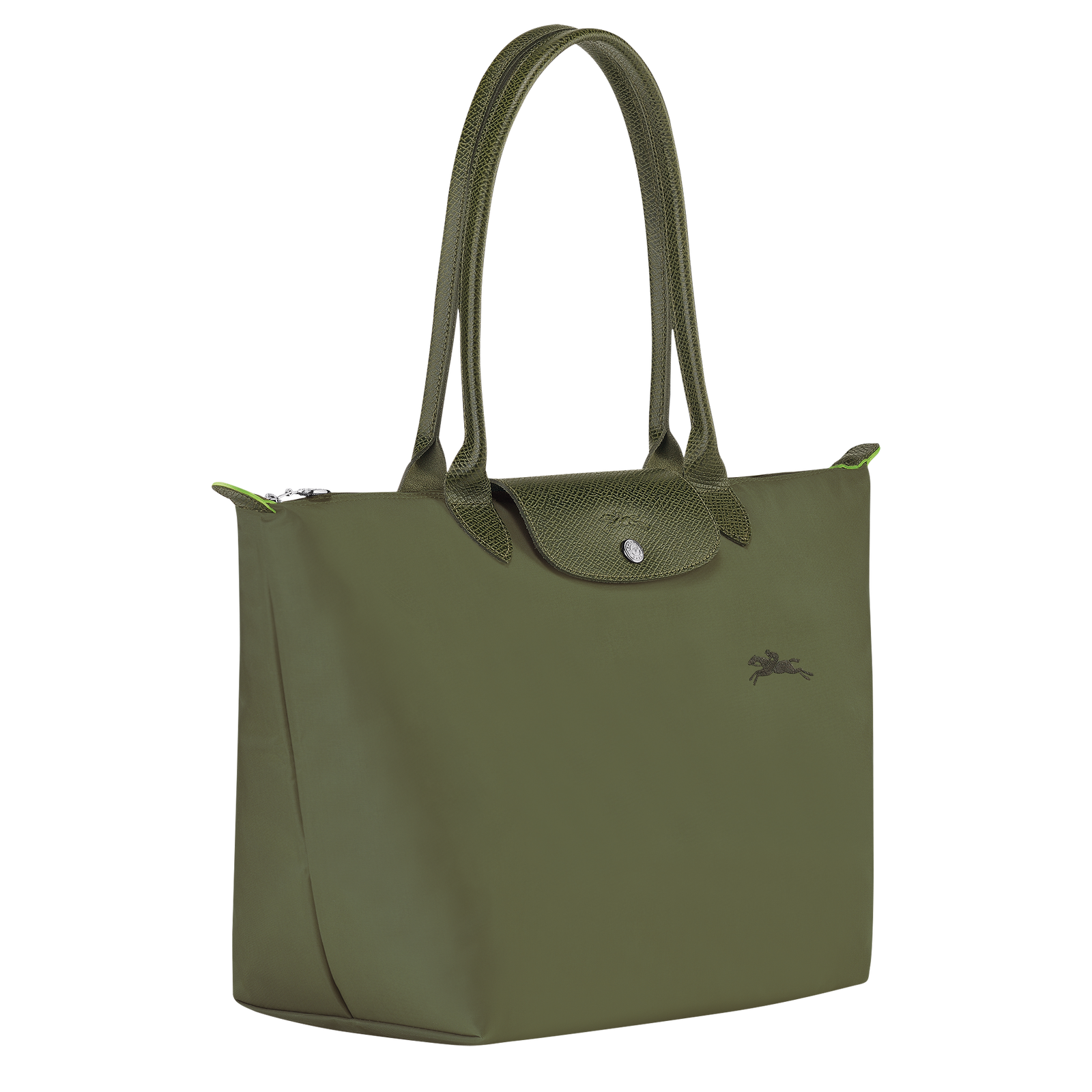 Le Pliage Green L Tote bag Forest Recycled canvas Longchamp PT
