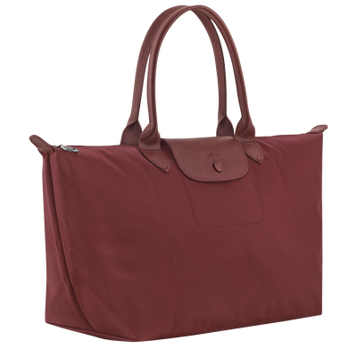 Le Pliage One L Handbag , Burgundy - Canvas
