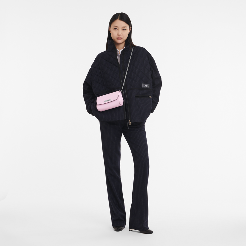 Roseau Clutch , Pink - Leather  - View 2 of  6