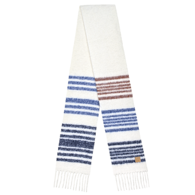Twist Hivernal Stole , Navy - Blended alpaga