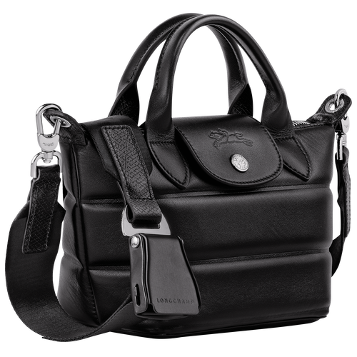 Le Pliage Xtra XS Handbag , Black - Leather - View 3 of 6