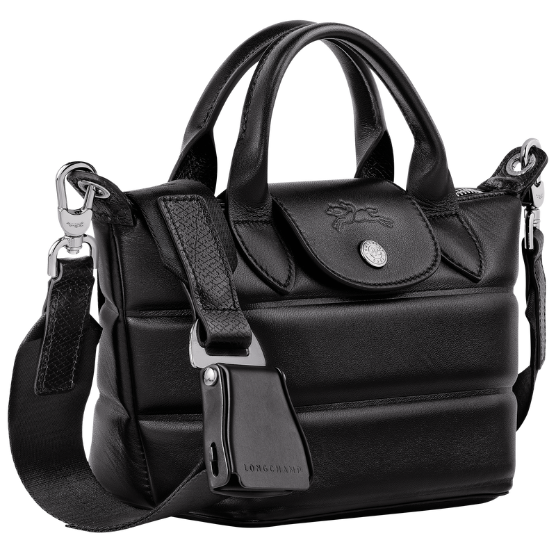 Sac à main XS Le Pliage Xtra , Cuir - Noir  - Vue 3 de 6