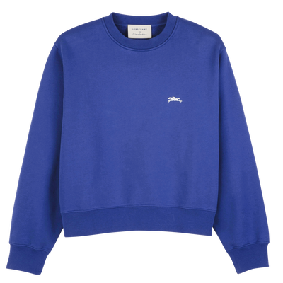 Sweatshirt , Cobalt - Printed jersey