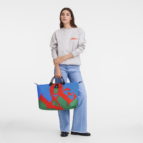 Reisetasche Longchamp x Robert Indiana , Canvas - Rot - Ansicht 2 von 6