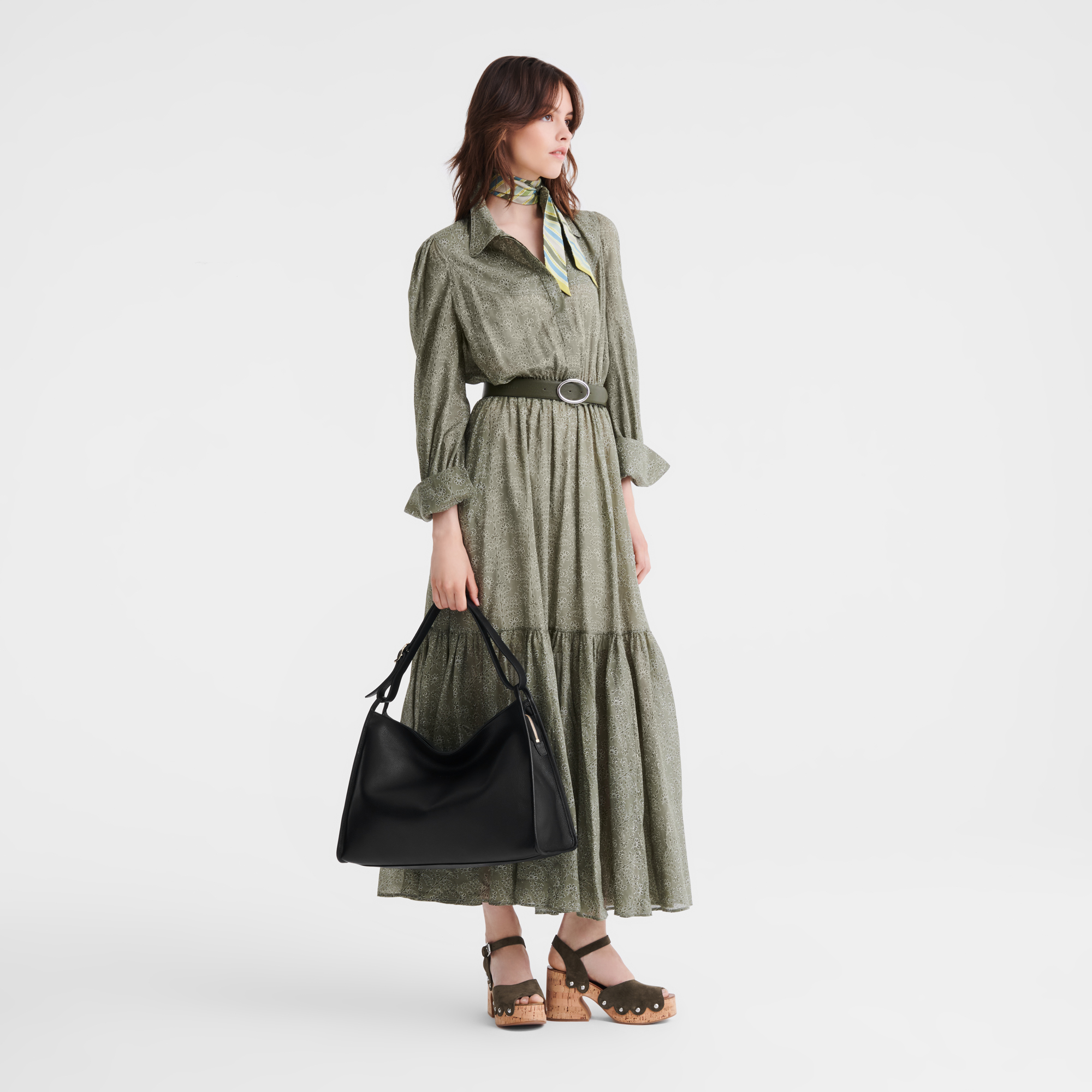 Le Foulonné XL Shoulder bag Black - Leather | Longchamp US Le Foulonné XL Shoulder bag Black - Leather | Longchamp US