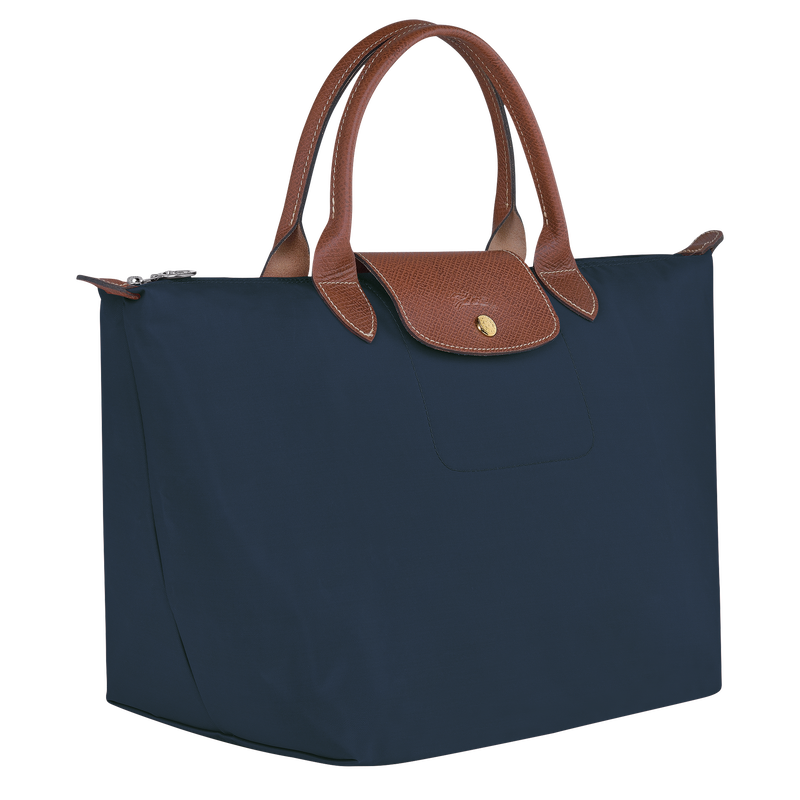 Le Pliage Original M Handbag , Navy - Recycled canvas  - View 3 of  6