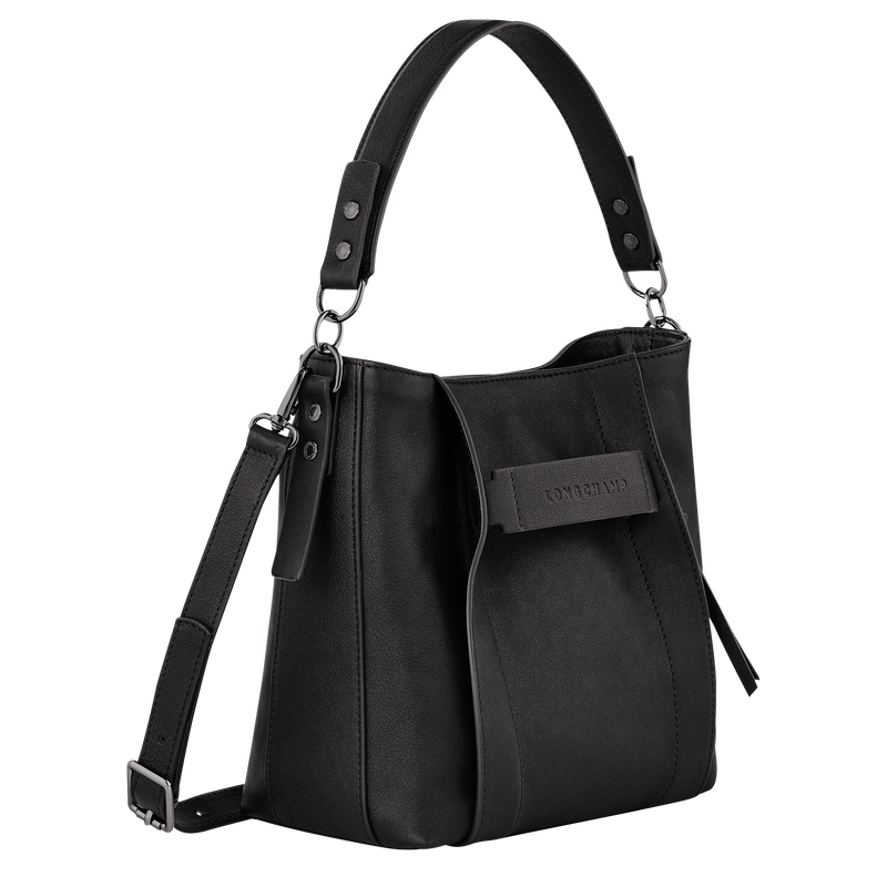 Longchamp 3D S Crossbody bag , Black - Leather  - View 3 of  6