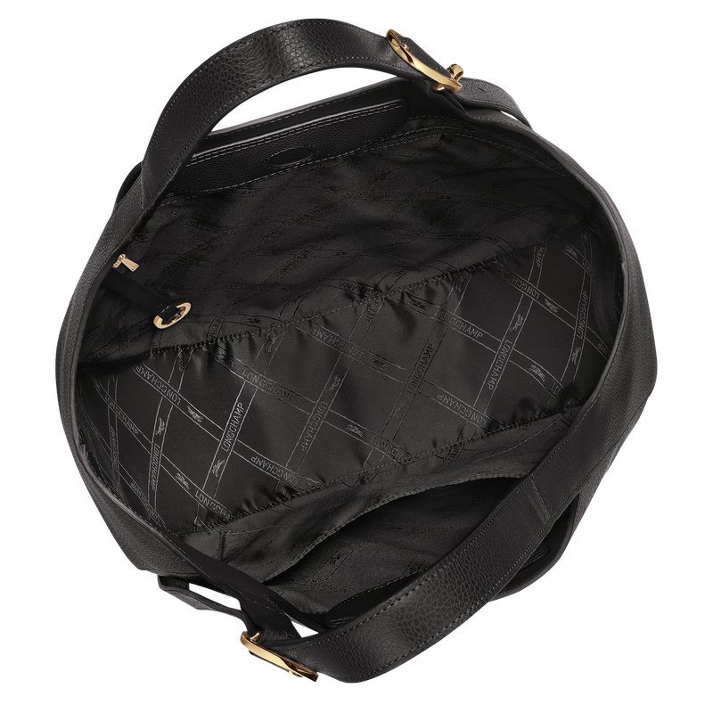 Shopping bag XL Le Foulonn&eacute; , Pelle - Nero  - View 5 of  6