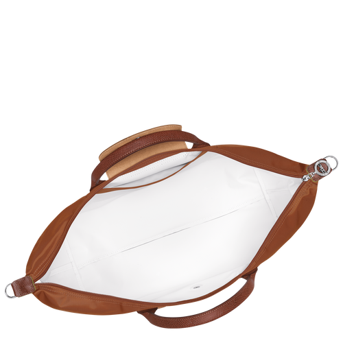 Erweiterbare Reisetasche Le Pliage Green , Recyceltes Canvas - Cognac - Ansicht 6 von 8