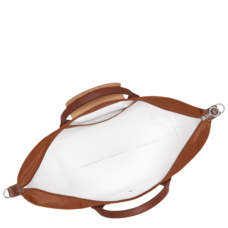 Erweiterbare Reisetasche Le Pliage Green , Recyceltes Canvas - Cognac  - Ansicht 6 von 8