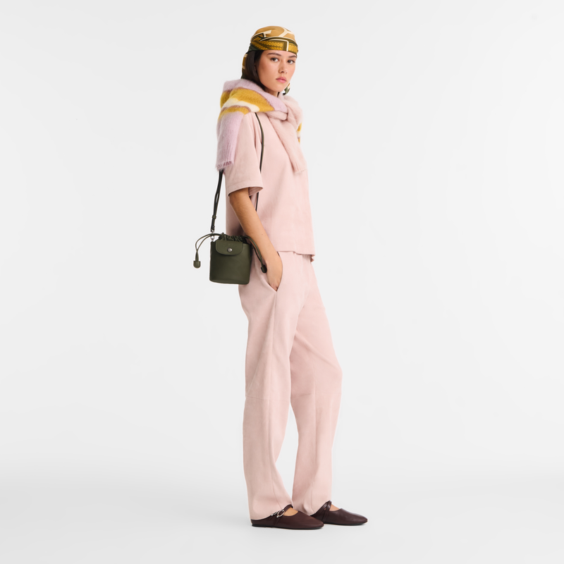 Borsa a secchiello XS Le Pliage Xtra , Pelle - Abete  - View 2 of  6