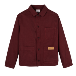 Jacket , Burgundy - Overdyed cotton