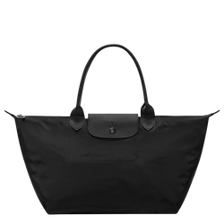 Le Pliage One L Handbag , Black - Recycled canvas