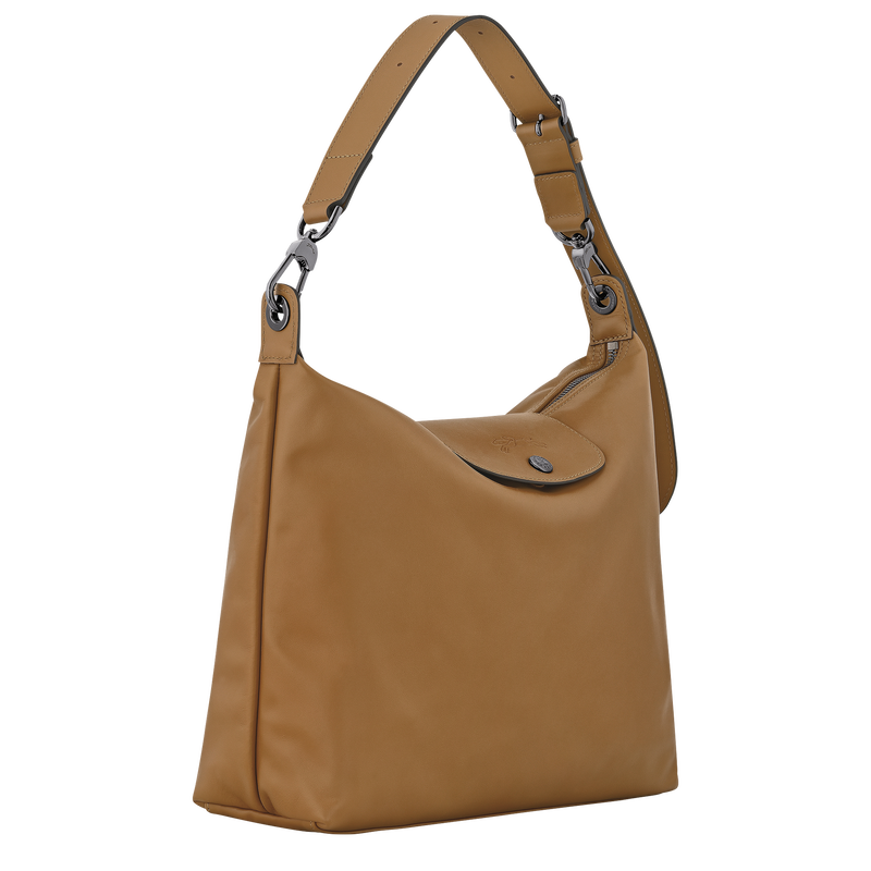 Le Pliage Xtra M Hobo bag , Tobacco - Leather  - View 3 of  6