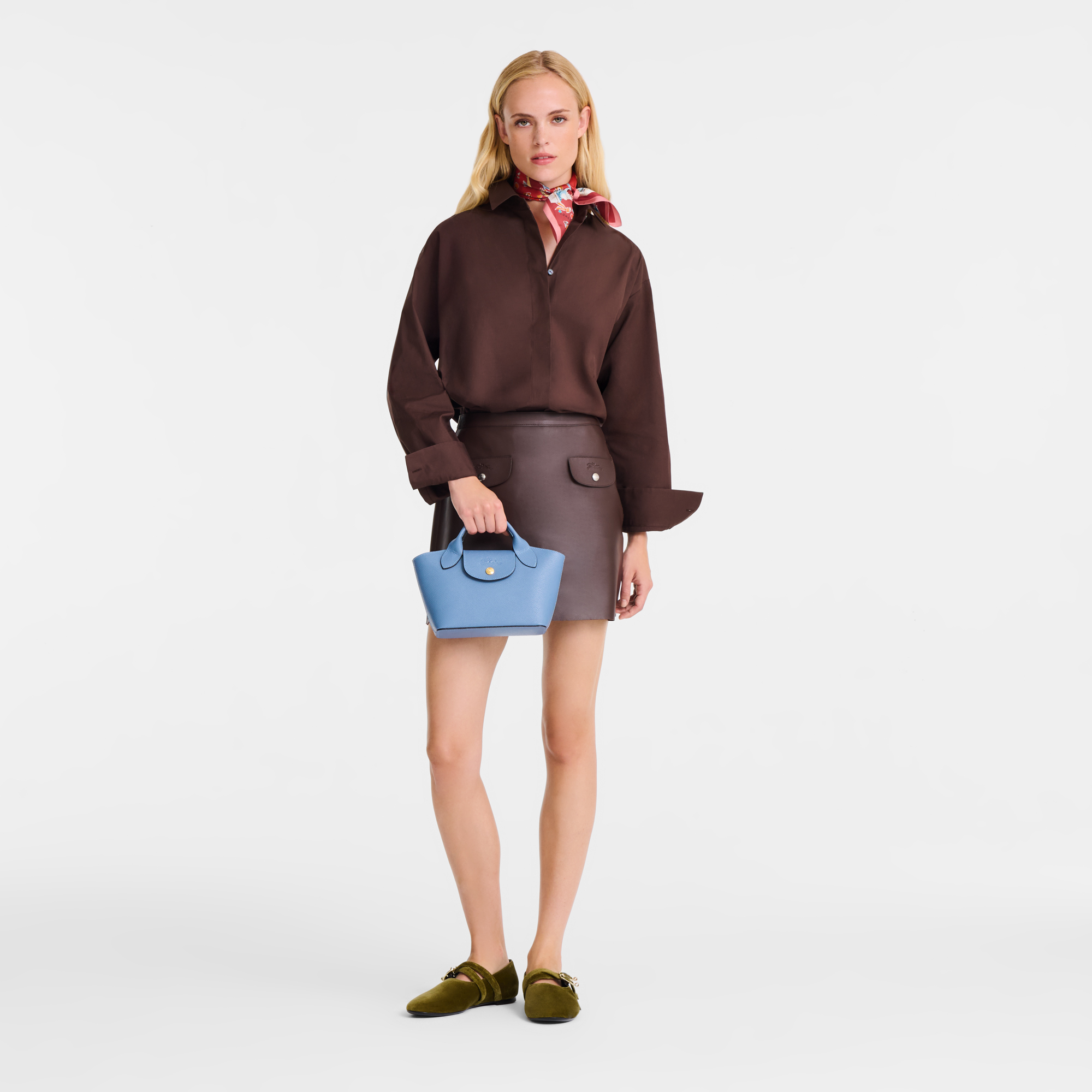 Épure XS トートバッグ スレート - レザー | ロンシャン JP