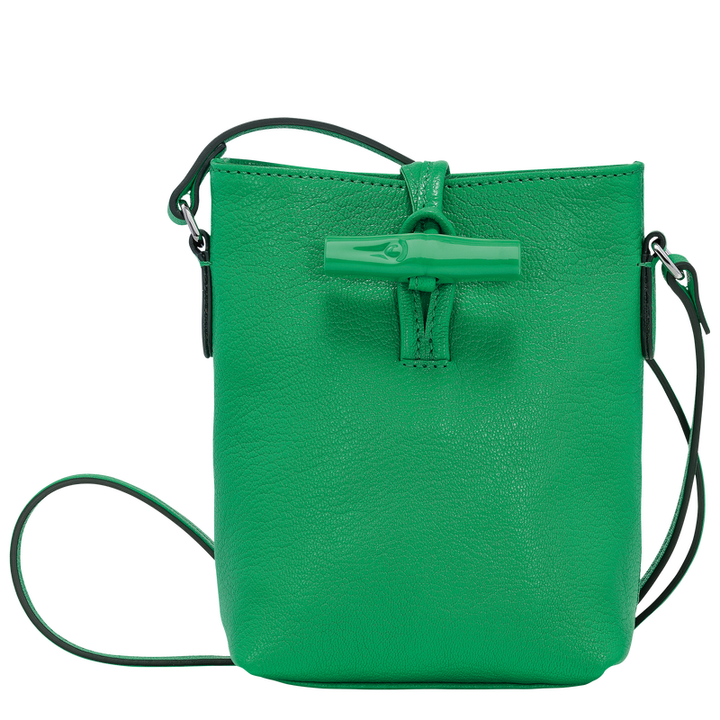 Umhangetasche XS Le Roseau Leder Grun Longchamp DE