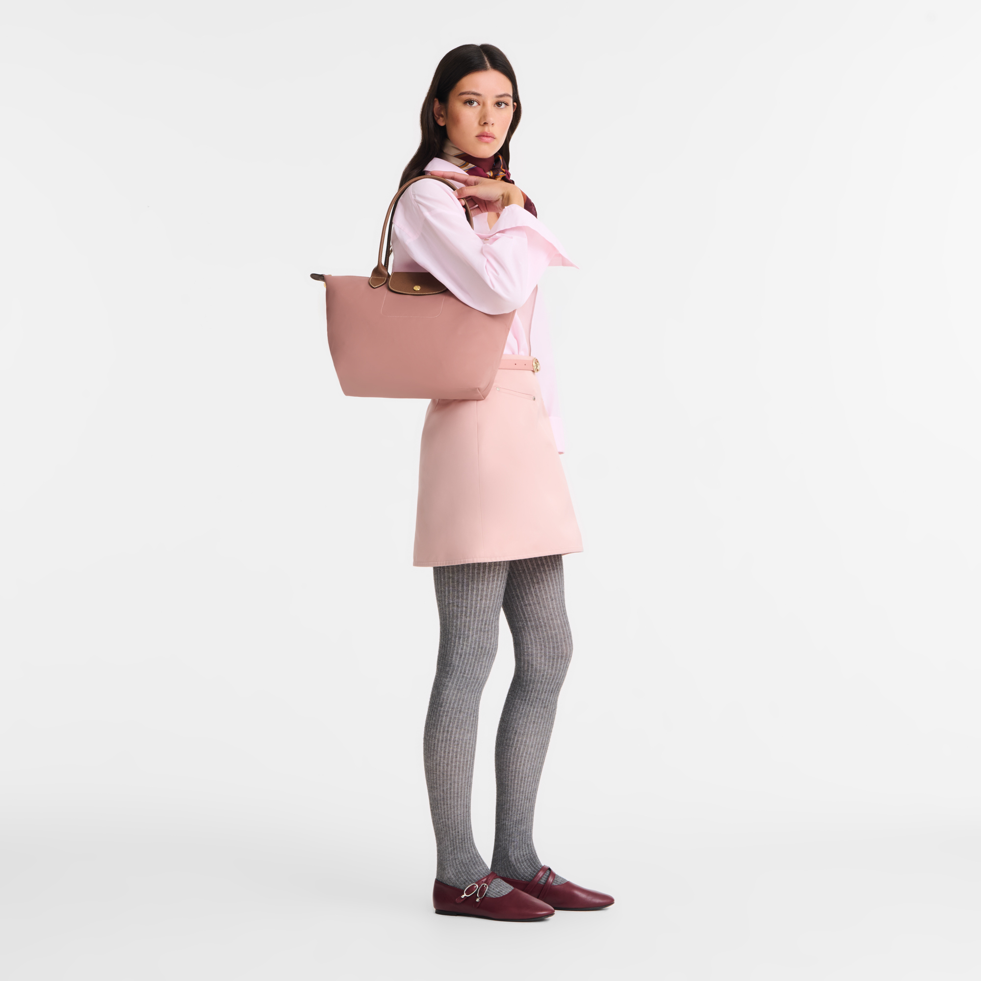 Le Pliage Original M Tote bag Pink Tea - Recycled canvas Le Pliage Original M Tote bag Pink Tea - Recycled canvas
