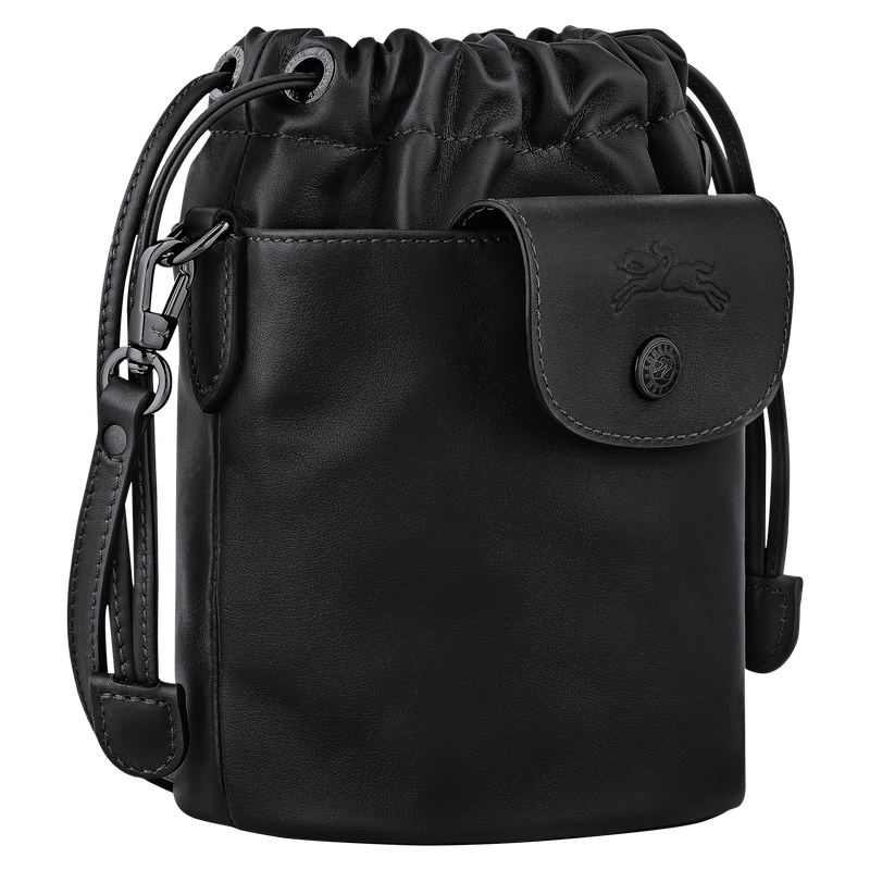 Sac seau XS Le Pliage Xtra , Cuir - Noir  - Vue 3 de 6