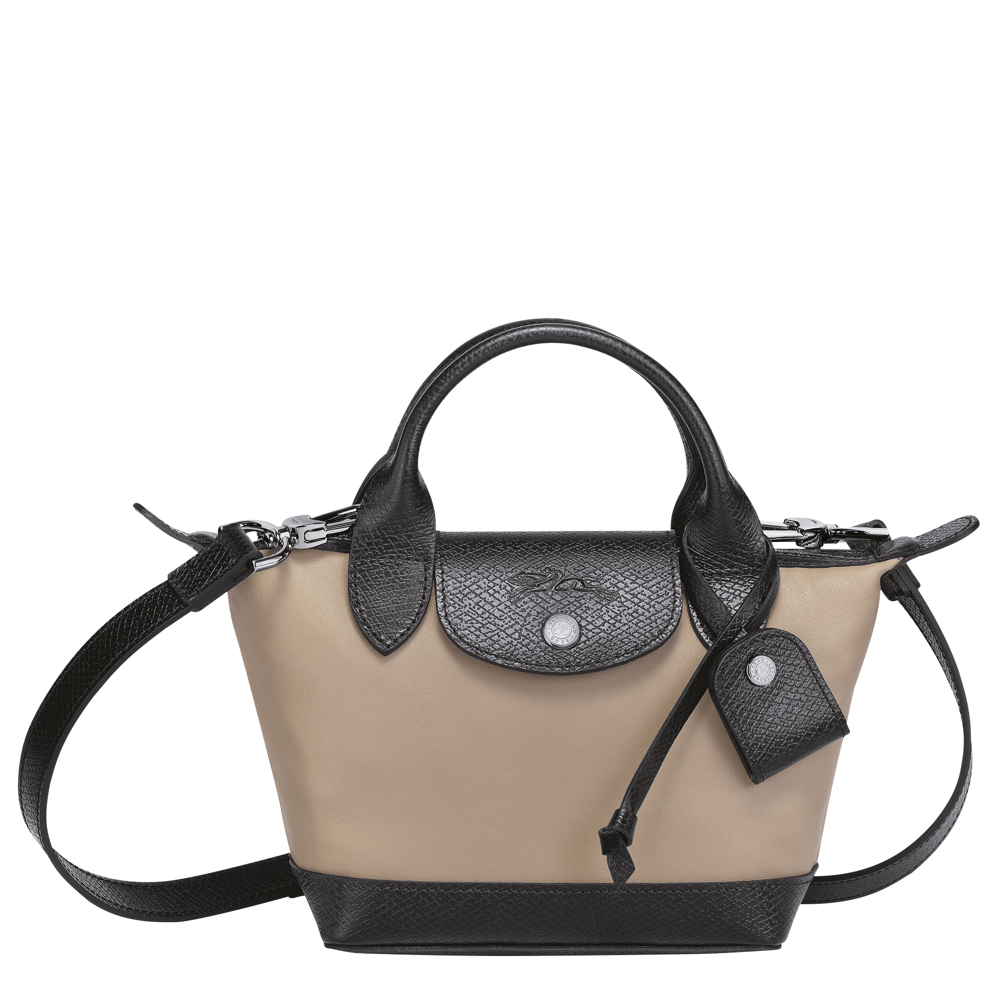 Top handle bag XS Le Pliage Cuir Greige 