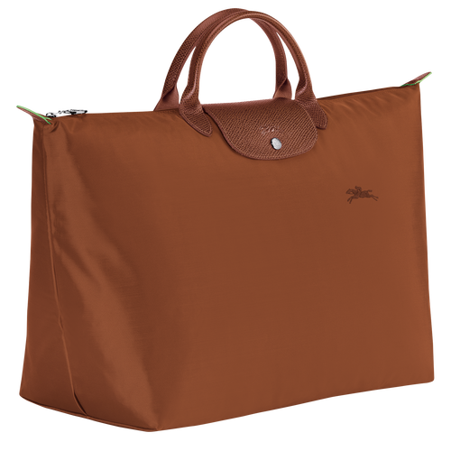 Le Pliage Green S Travel bag , Cognac - Recycled canvas - View 3 of  6